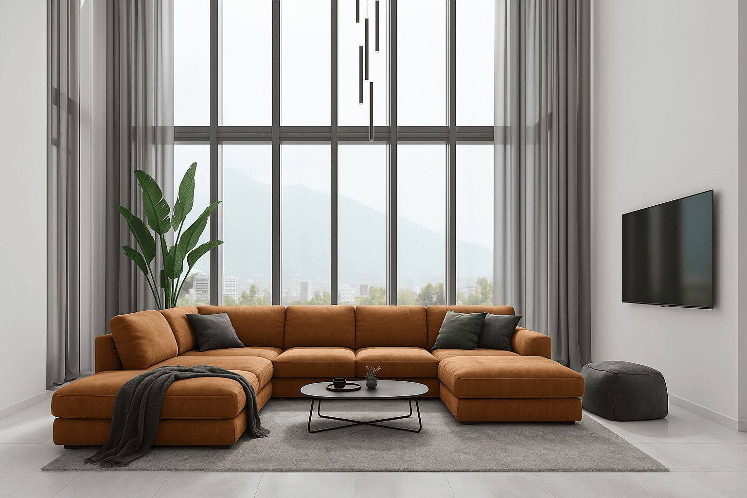 Luxury modern living area