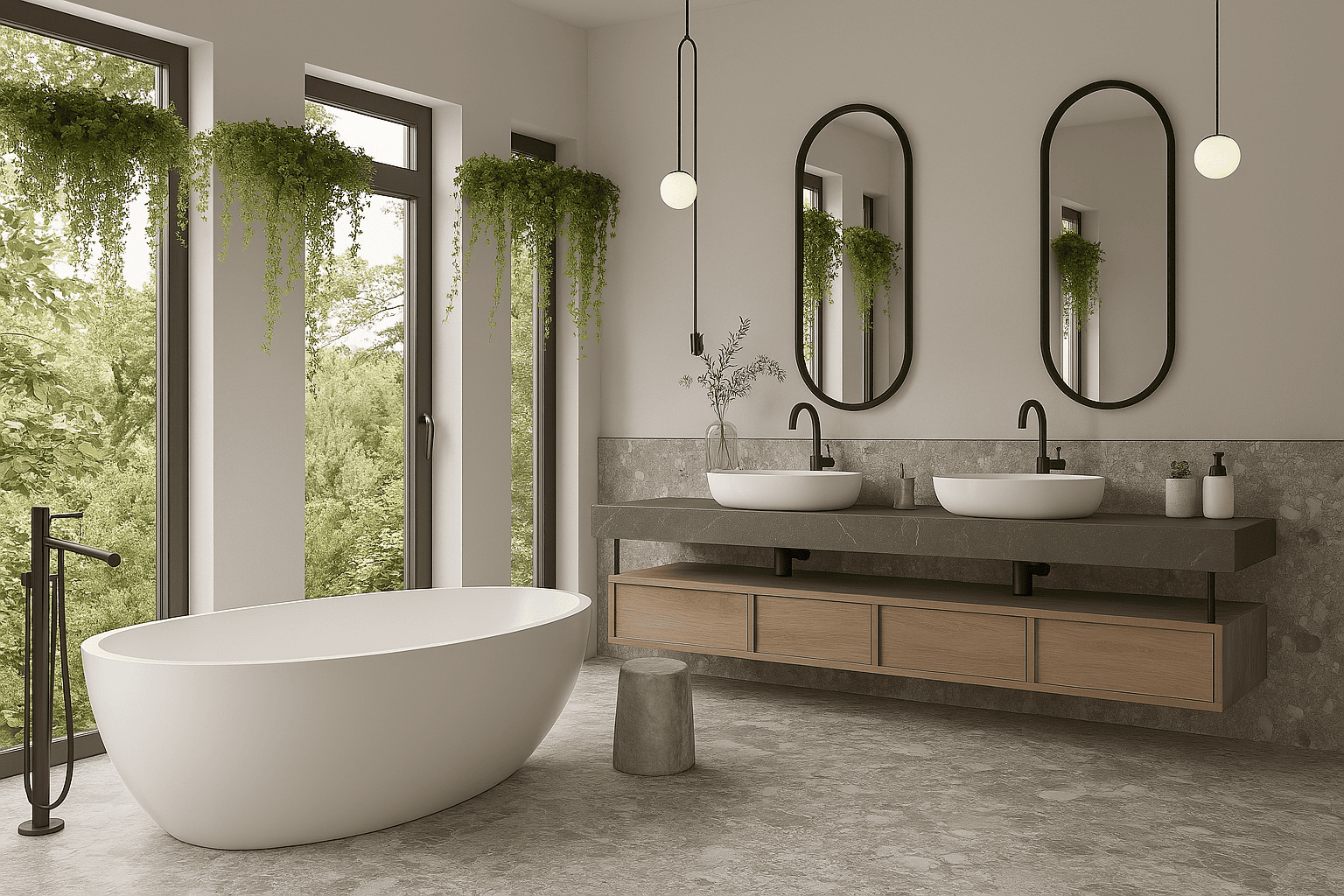Luxury residential bathroom